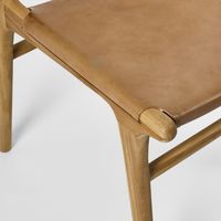 Marvin Dining Chair Toffee Leather Brown - MRDFUR0086