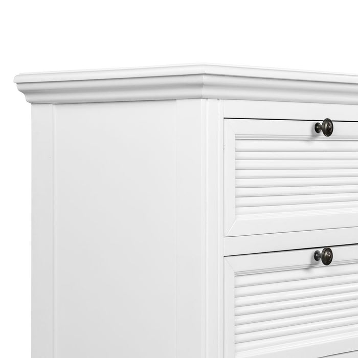 West Beach Chest of 3 Drawers White - OWWB1031S