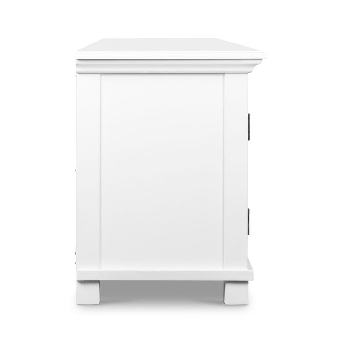 West Beach Hamptons Large Media Unit White - OWWB1030L