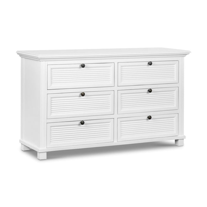 West Beach Chest of 6 Drawers White - OWWB1031L