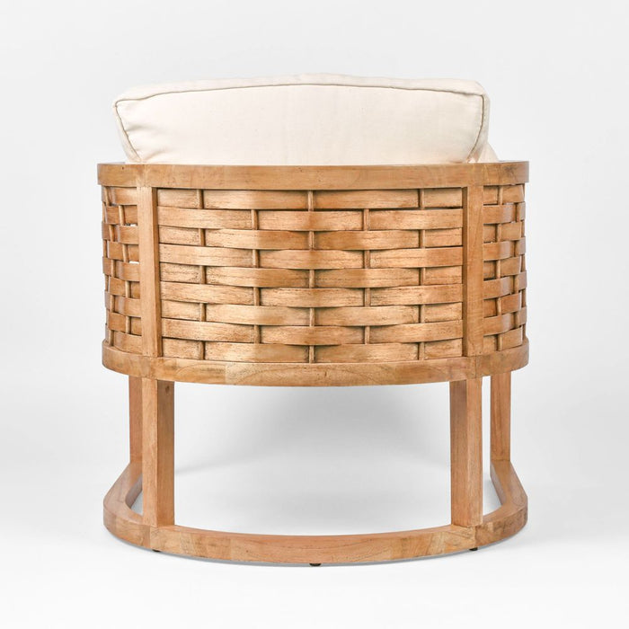 Weave Mindi Wood Occasional Chair Natural - FUR0080