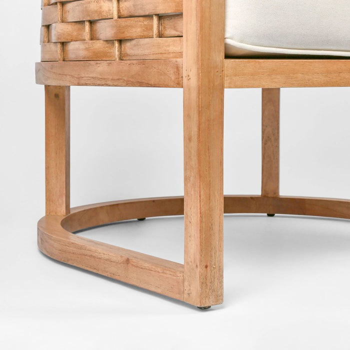 Weave Mindi Wood Occasional Chair Natural - FUR0080