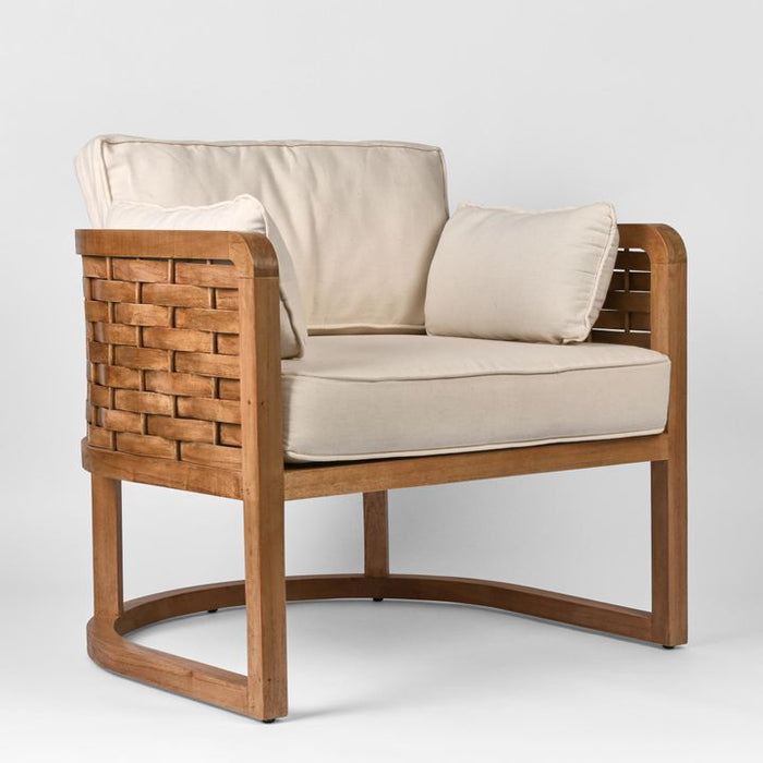 Weave Mindi Wood Occasional Chair Natural - FUR0080