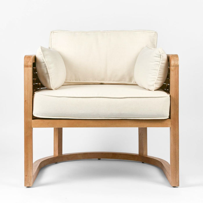 Weave Mindi Wood Occasional Chair Natural - FUR0080
