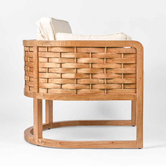 Weave Mindi Wood Occasional Chair Natural - FUR0080
