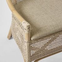 Victoria Hamptons Rattan Dining Chair Natural - OWPAN05