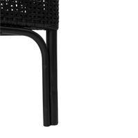 Victoria Hamptons Rattan Dining Chair Black - OWPAN06