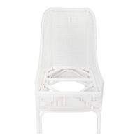 Victoria Hamptons Rattan Dining Chair White - OWPAN07