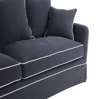 Noosa Hamptons 3 Sofa Seat Slip Cover Navy - OWFL0226NV-3C