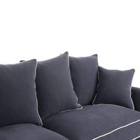 Noosa Hamptons 3 Sofa Seat Slip Cover Navy - OWFL0226NV-3C
