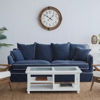 Noosa Hamptons 3 Sofa Seat Slip Cover Navy - OWFL0226NV-3C