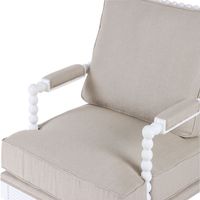 Elizabeth Bobbin Hamptons Armchair White - OWFC0075