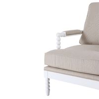 Elizabeth Bobbin Hamptons Armchair White - OWFC0075