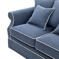 Avalon Hamptons 2 Sofa Seat Slip Cover Navy - OWFL0302NV-2C