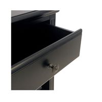 Sorrento Hamptons Side Table With Drawer Black - OWFV0015B