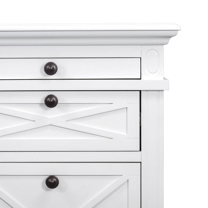 Sorrento Solid Pine Desk White - OWFV0026
