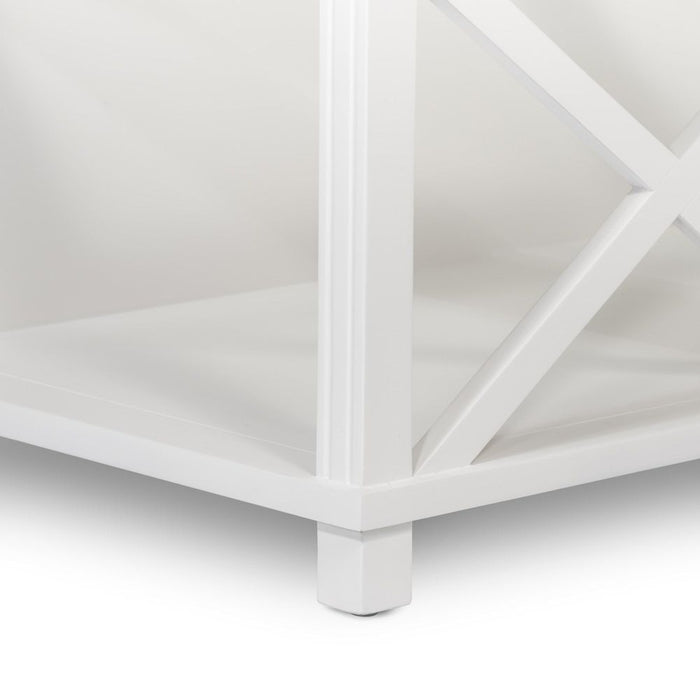 Sorrento Hamptons Square Coffee Table White - OWFV0020