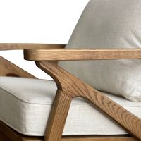 Cushions Linen Blend Timber chair Natural - OWFX0004G