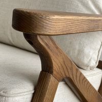 Cushions Linen Blend Timber chair Natural - OWFX0004G