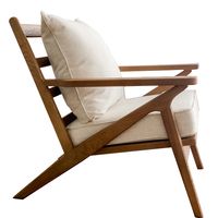 Cushions Linen Blend Timber chair Natural - OWFX0004G