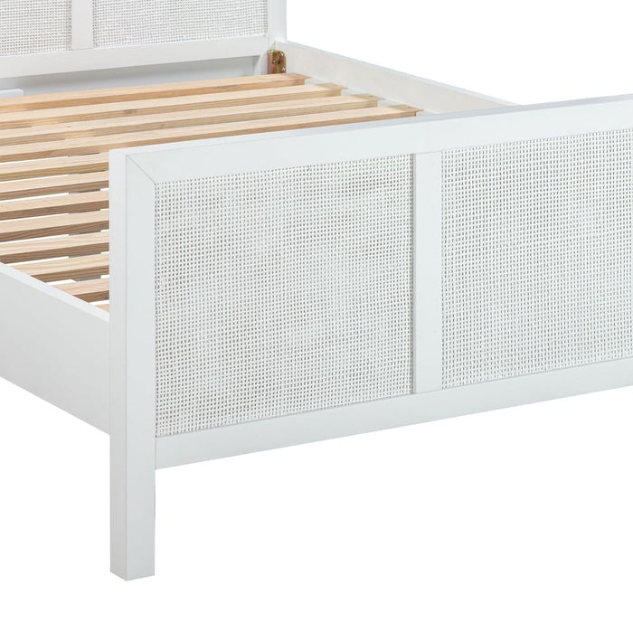Santorini Hamptons Double Bed White - OWUT0017W