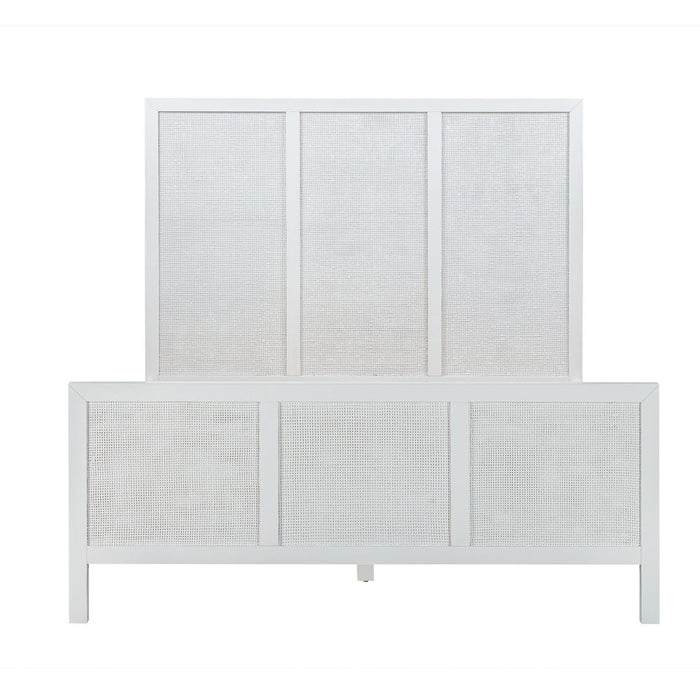 Santorini Hamptons Double Bed White - OWUT0017W