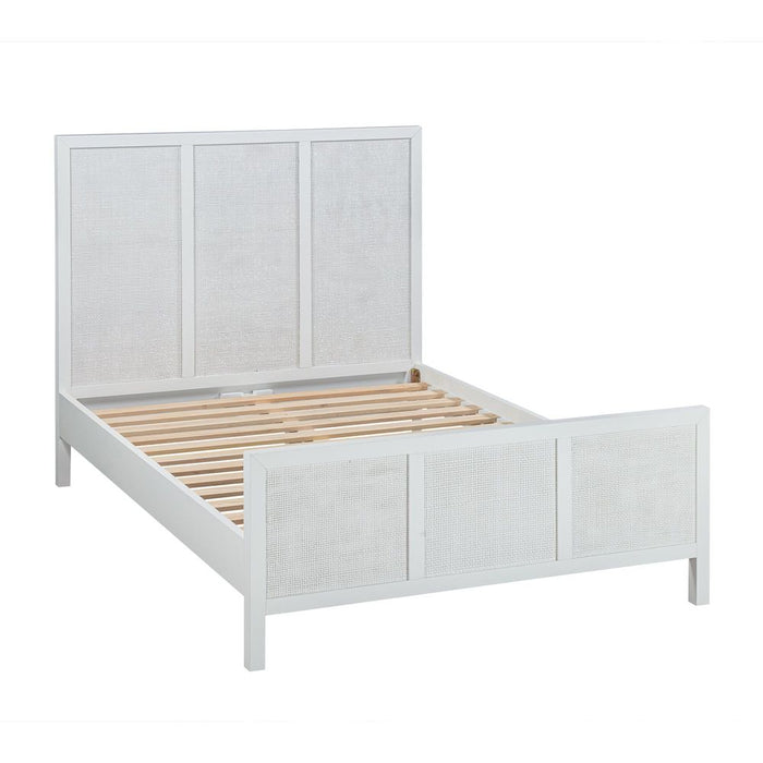 Santorini Hamptons Double Bed White - OWUT0017W