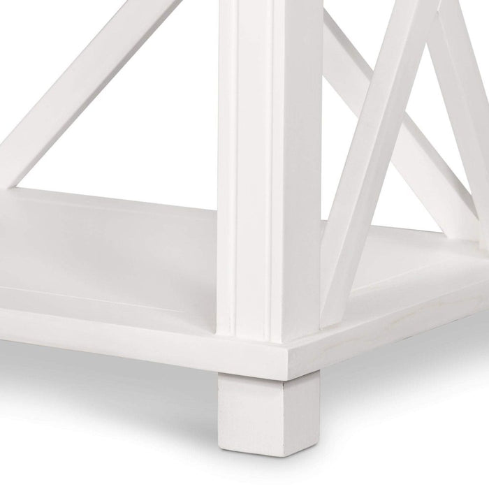 West Beach 2 Drawer Hamptons Console Table White - OWWB1014
