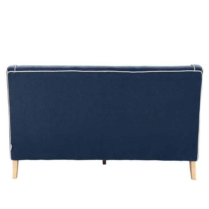 Bondi Hamptons 3 Seat Soft With White Piping Navy - OWFL0227NV-3