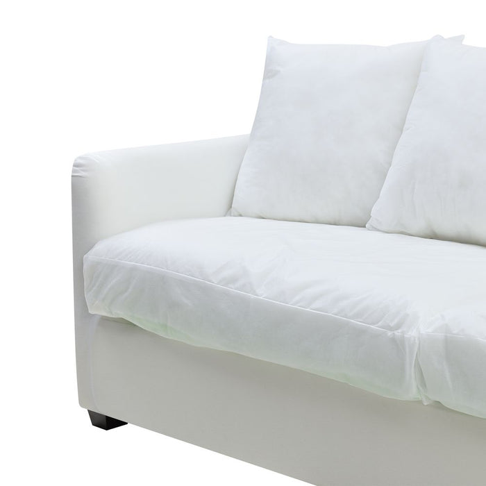 Noosa Hamptons 3 Seat Sofa Bed Base & Cushion Inserts White - OWFL0235-SBED