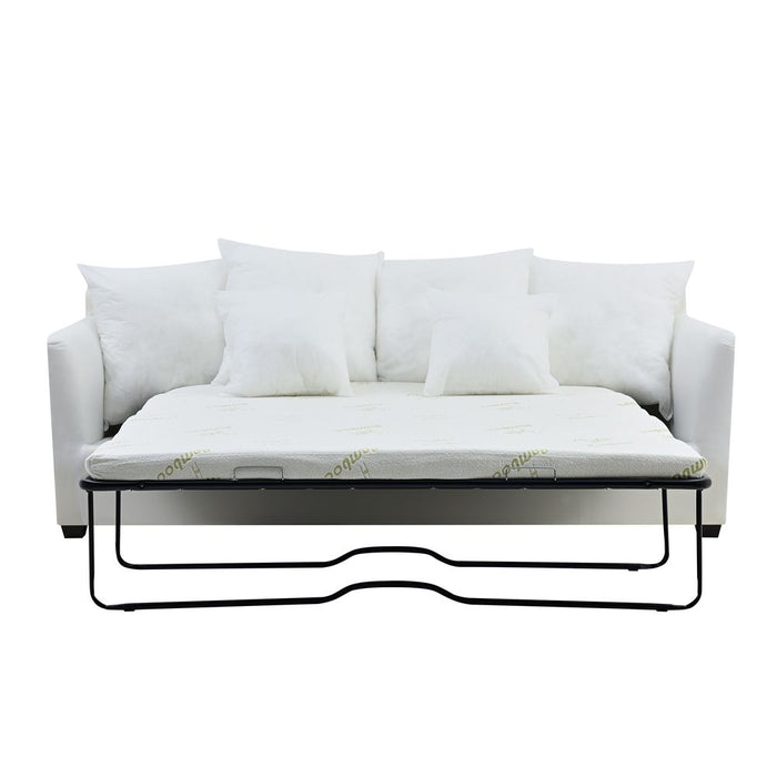 Noosa Hamptons 3 Seat Sofa Bed Base & Cushion Inserts White - OWFL0235-SBED