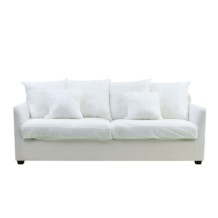 Noosa Hamptons 3 Seat Sofa Bed Base & Cushion Inserts White - OWFL0235-SBED