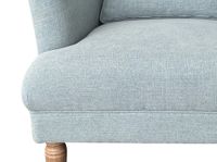 Bayside Hamptons Buttoned Armchair With Wooden Legs Green - OWFL0236MG