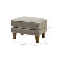 Bondi Hamptons Ottoman Stripe Natural - OWFL0251NS
