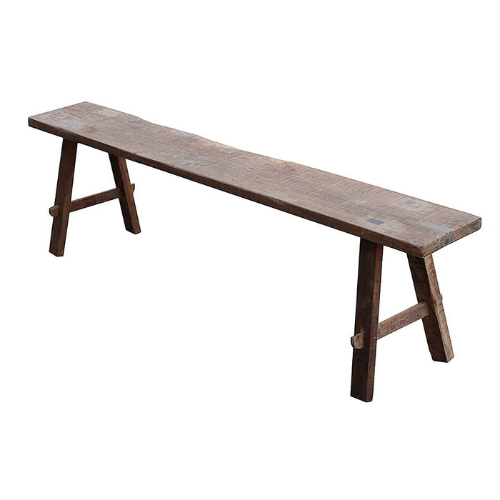 Long Teak Wood Bench Natural - RHRA06NA