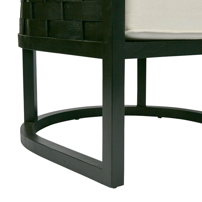 Weave Mindi Wood Occasional Chair Black - FUR0080BLK