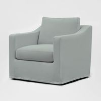 Clovelly Hamptons Armchair Seat Slip Cover Blue - OWFL0303BE-1C