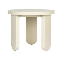 Talo Sungkai Wood Side Table Off White - MRDFUR0033