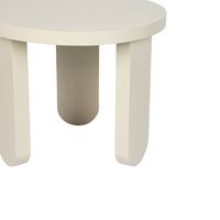 Talo Sungkai Wood Side Table Off White - MRDFUR0033