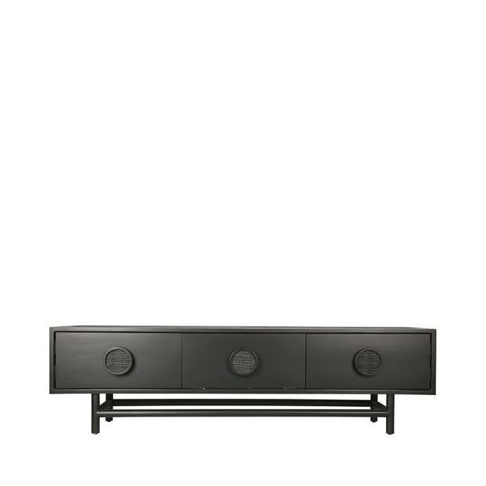 Rondo Sungkai Wood Entertainment Unit Black - MRDFUR0064