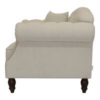 Vaucluse Buttoned Armchair Beige - OWFL0246-1