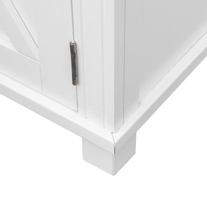 Sorrento 3 Door Hamptons Buffet White - OWFV0011