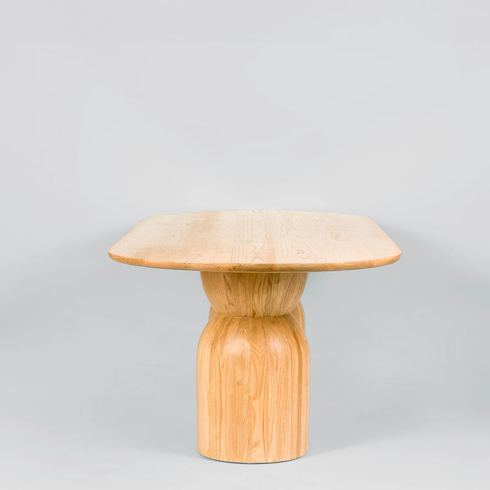 Olive Oval Sungkai Wood Dining Table Top Natural - MRDFUR0116
