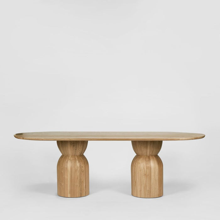 Olive Oval Sungkai Wood Dining Table Top Natural - MRDFUR0116