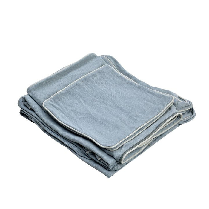 Noosa Hamptons 2 Sofa Seat Slip Cover Light Blue - OWFL0226BE-2C