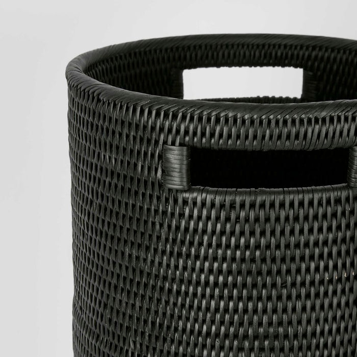 Paume Rattan Umbrella Stand Black - DA0356