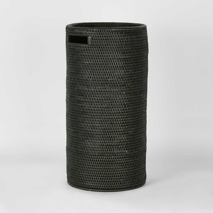 Paume Rattan Umbrella Stand Black - DA0356