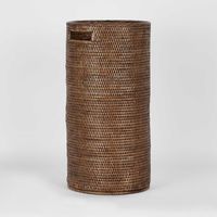 Paume Rattan Umbrella Stand Antique Brown - DA0357
