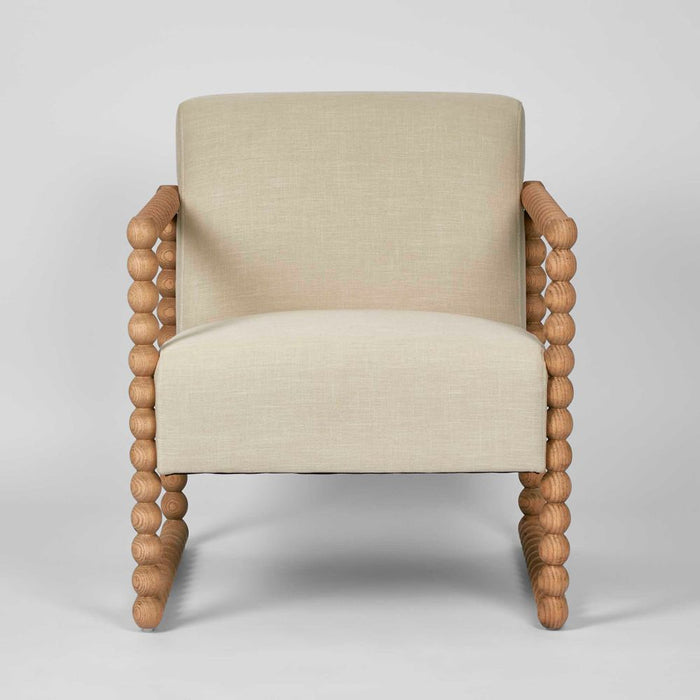 Bobbin Oak Chair Linen Natural - FUR0162
