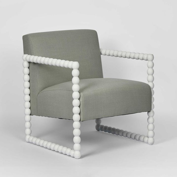Bobbin Oak Chair Seafoam White - FUR0163